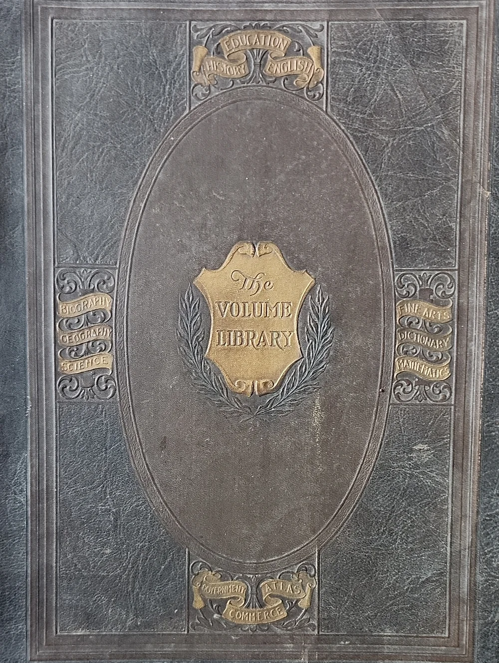 The Volume Library Leather Book By Abram Royer Brubacher 1924 Copyright